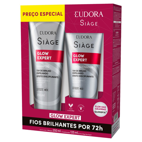 Conjunto Eudora 250ml - Siàge - Shampoo + 125ml - Condicionador