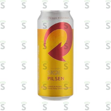  Cerveja Pilsen Skol Lager Lata 473ml