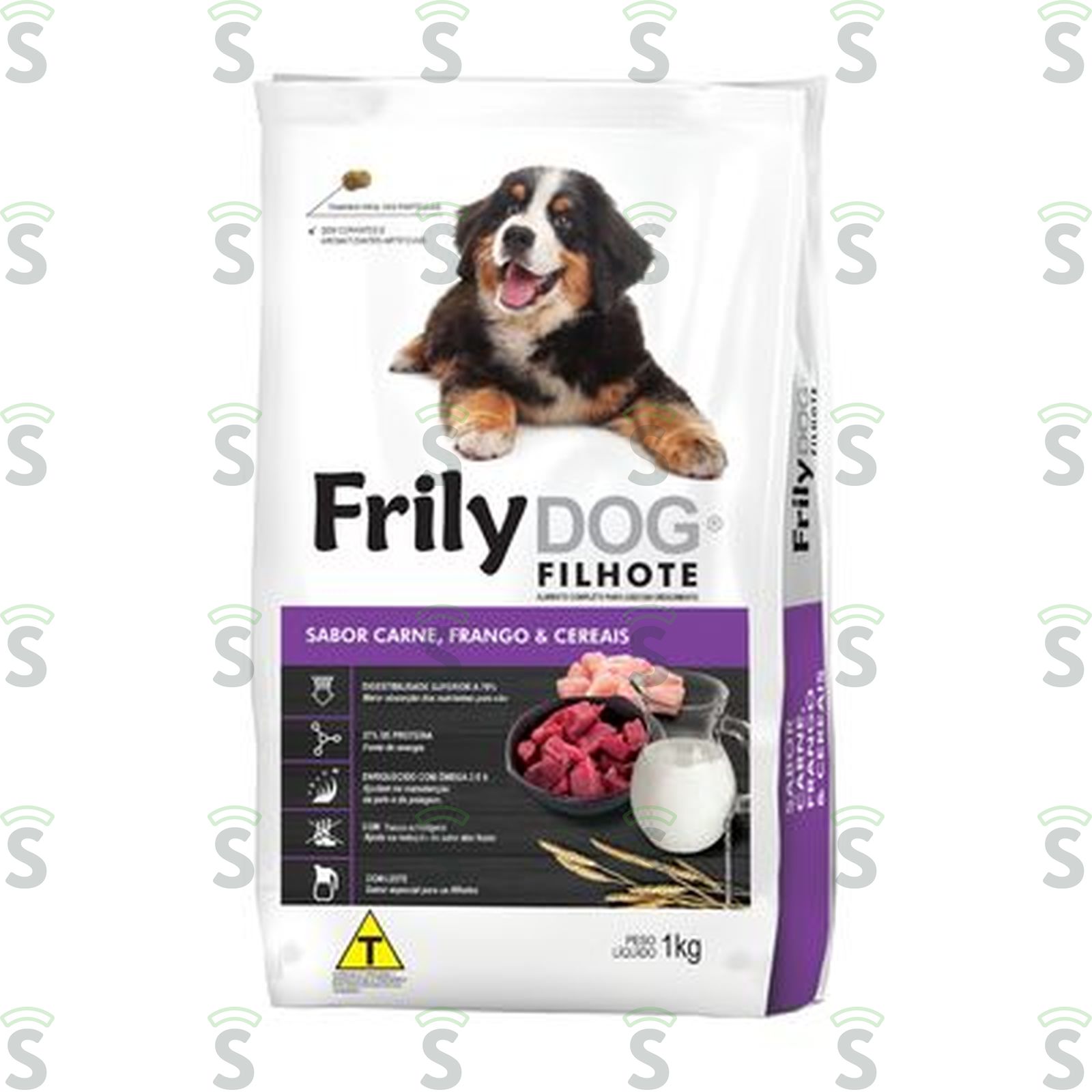 Frily dog-alimento 1kg junior car fra ce