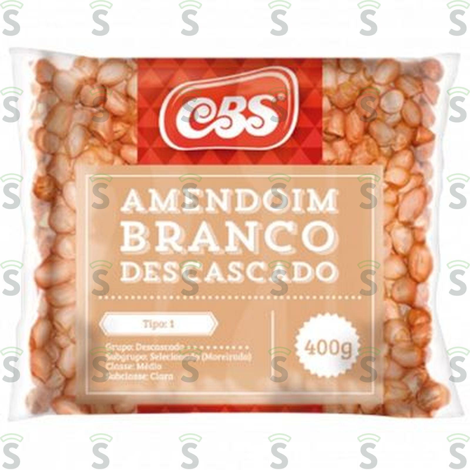 Amendoim Branco Descascado Cbs 400G