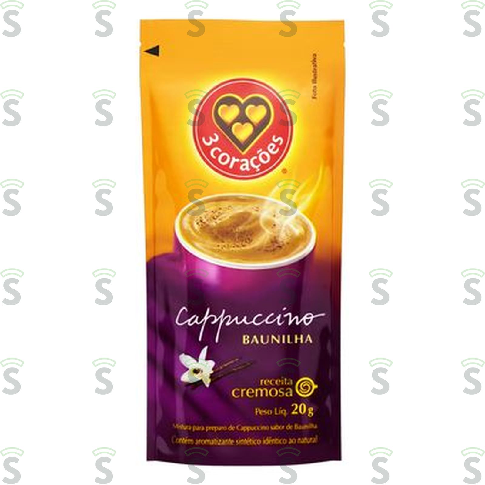 Capuccino 3 Corações Baunilha 20G