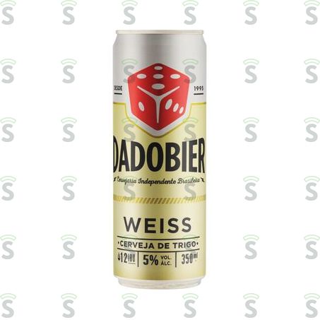  Cerveja Nacional Dado Bier Weiss Lata 350ml