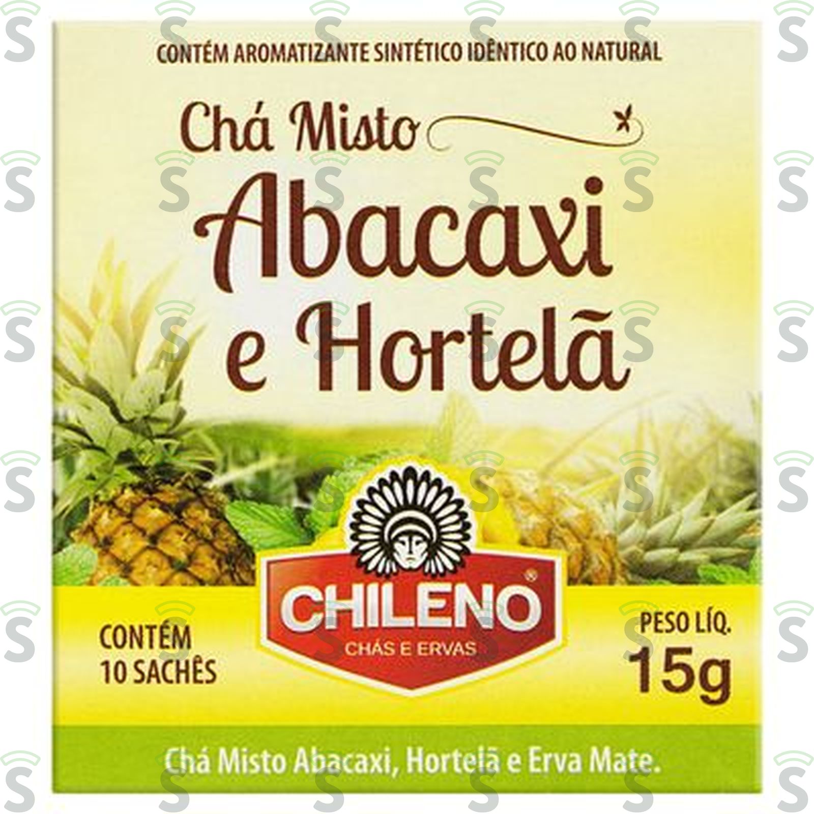 Chá Misto Chileno Abacaxi e Hortelã Caixa com 10un - 15gr