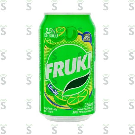 Refrigerante de Limão Fruki Lata 350ml