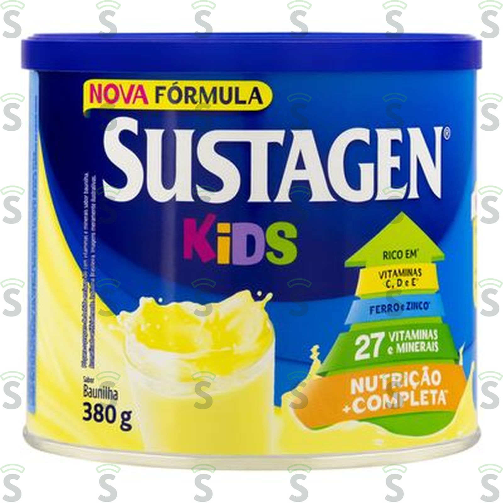 Pó para Preparo de Bebida Sustagen Kids Baunilha  Lata 380gr