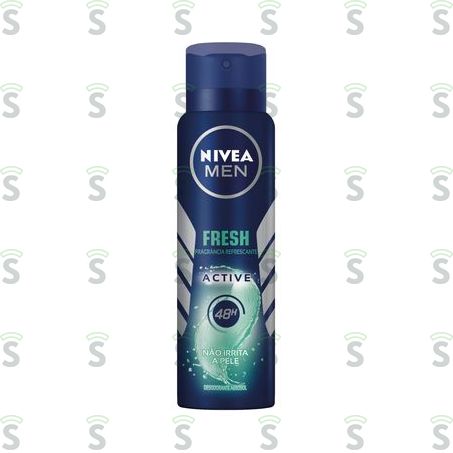  Antitranspirante Aerossol Nivea Men Fresh Active Frasco Spray 150ml