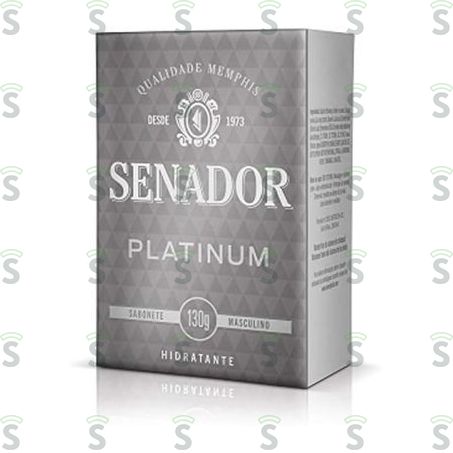  Sabonete Em Barra Senador Hidratante Platinum Caixa 130gr