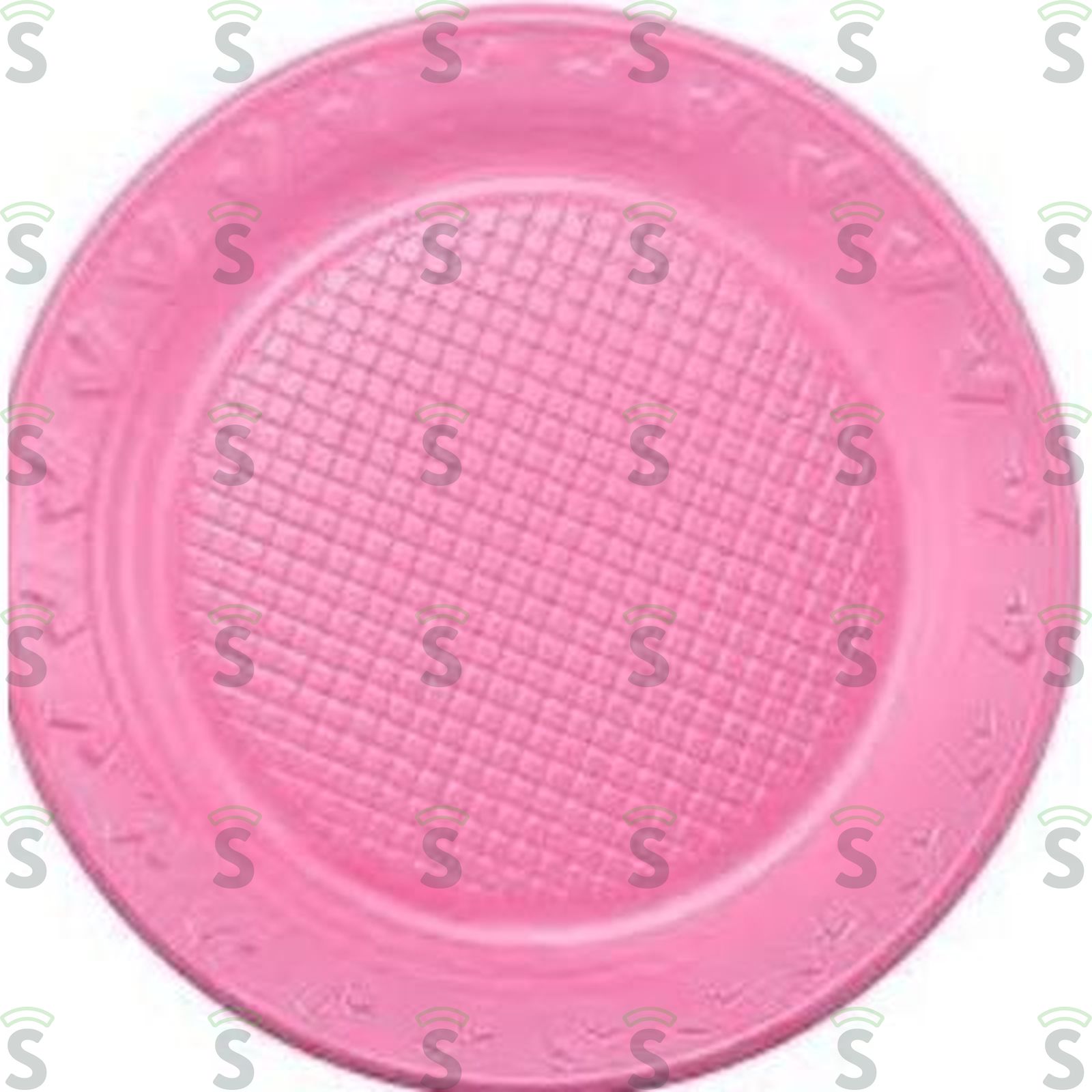 Prato Regina Plástico Rosa 15 Cm Embalagem 10 Un