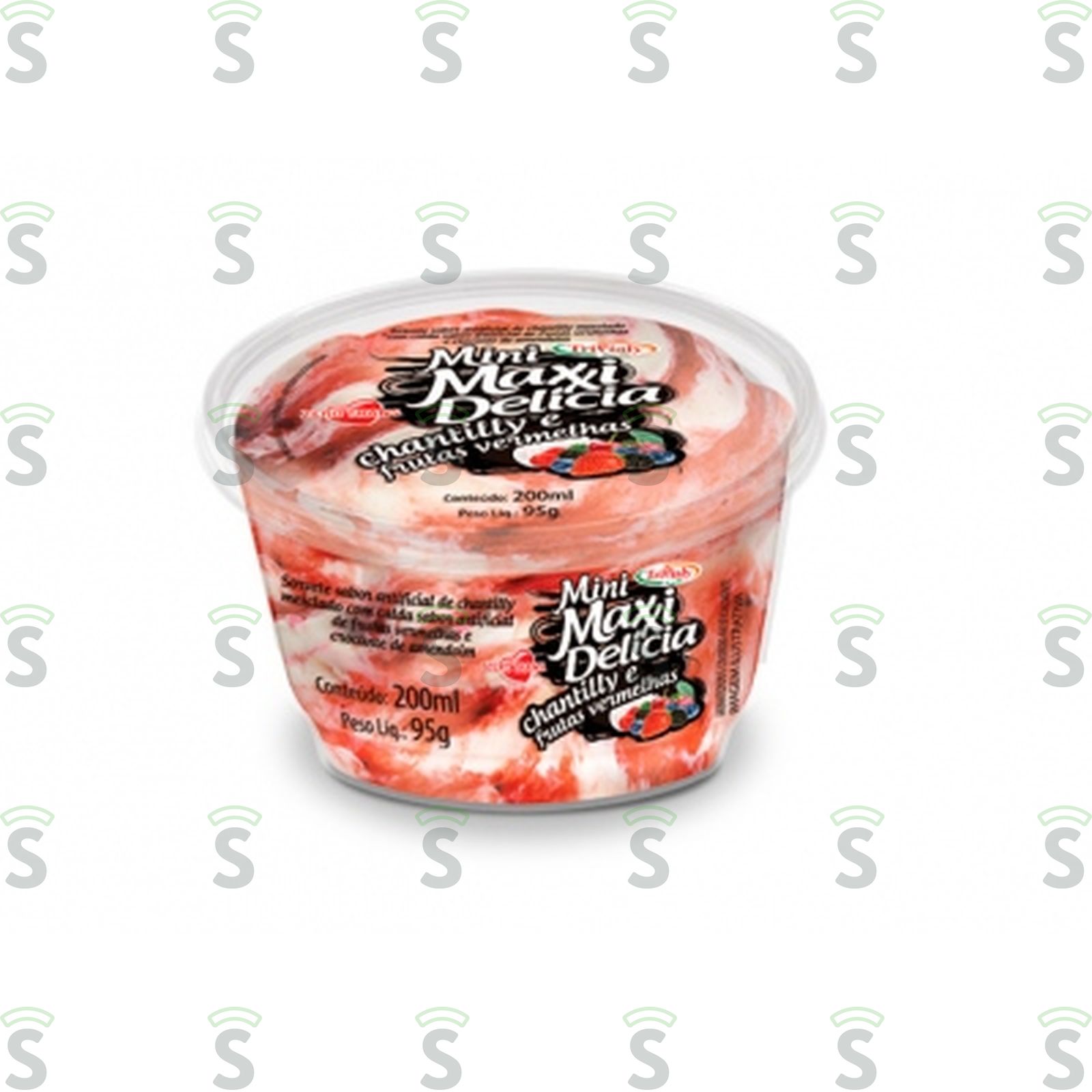 Sorvete Trivialy Maxxi Chantily/Frutas Vermelhas 1LT
