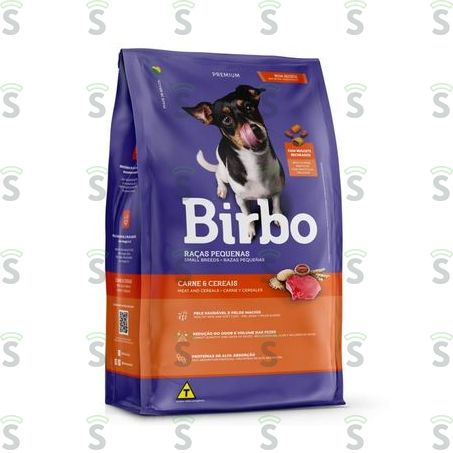 Ração Birbo Premium Raças Pequena Carne e Cereais 1kg