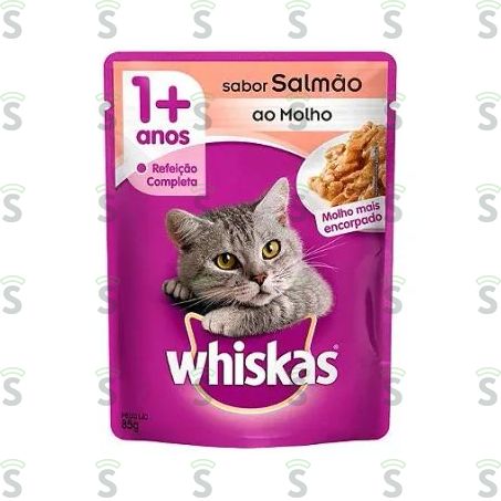  Whiskas Molho Sache 85g Salmao