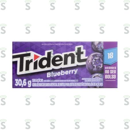  Goma de Mascar Trident Blueberry 30.6g