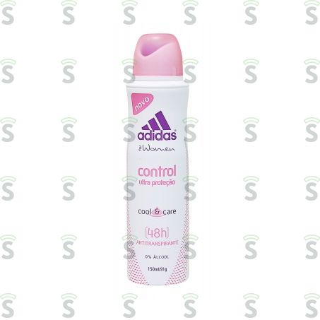  Desodorante Feminino Adidas Control Aerosol 91g