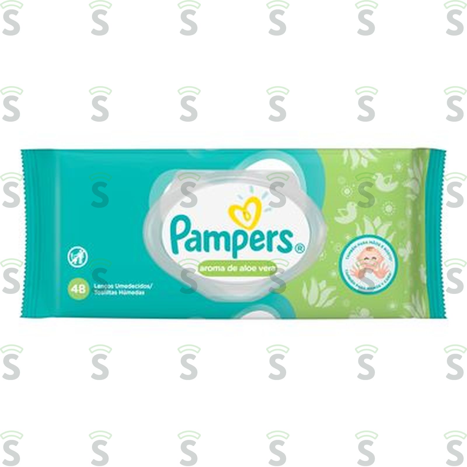 Lenço Pampers Aloe Vera com 48