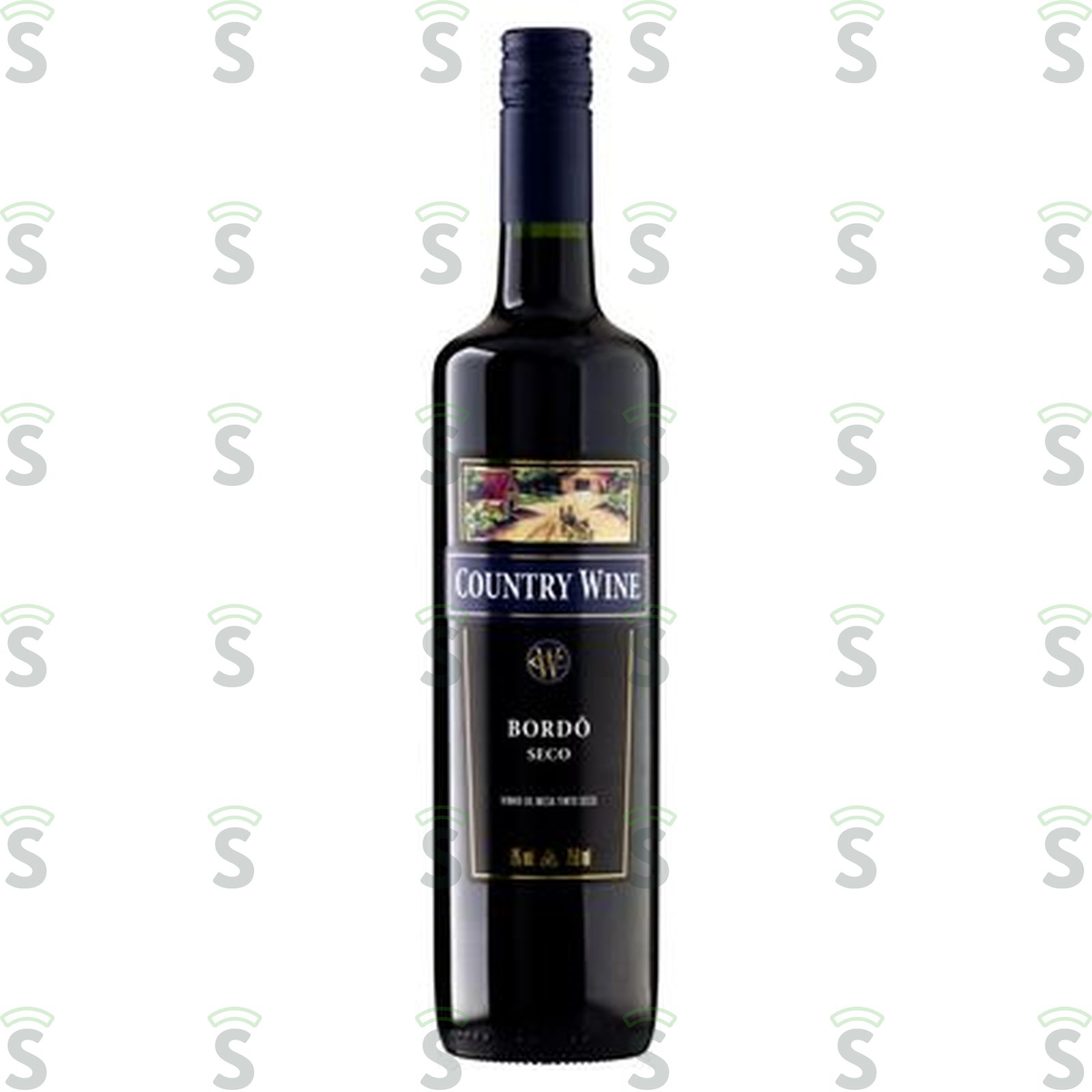 Vinho Tinto Country Wine Bordô Seco Garrafa 750ML