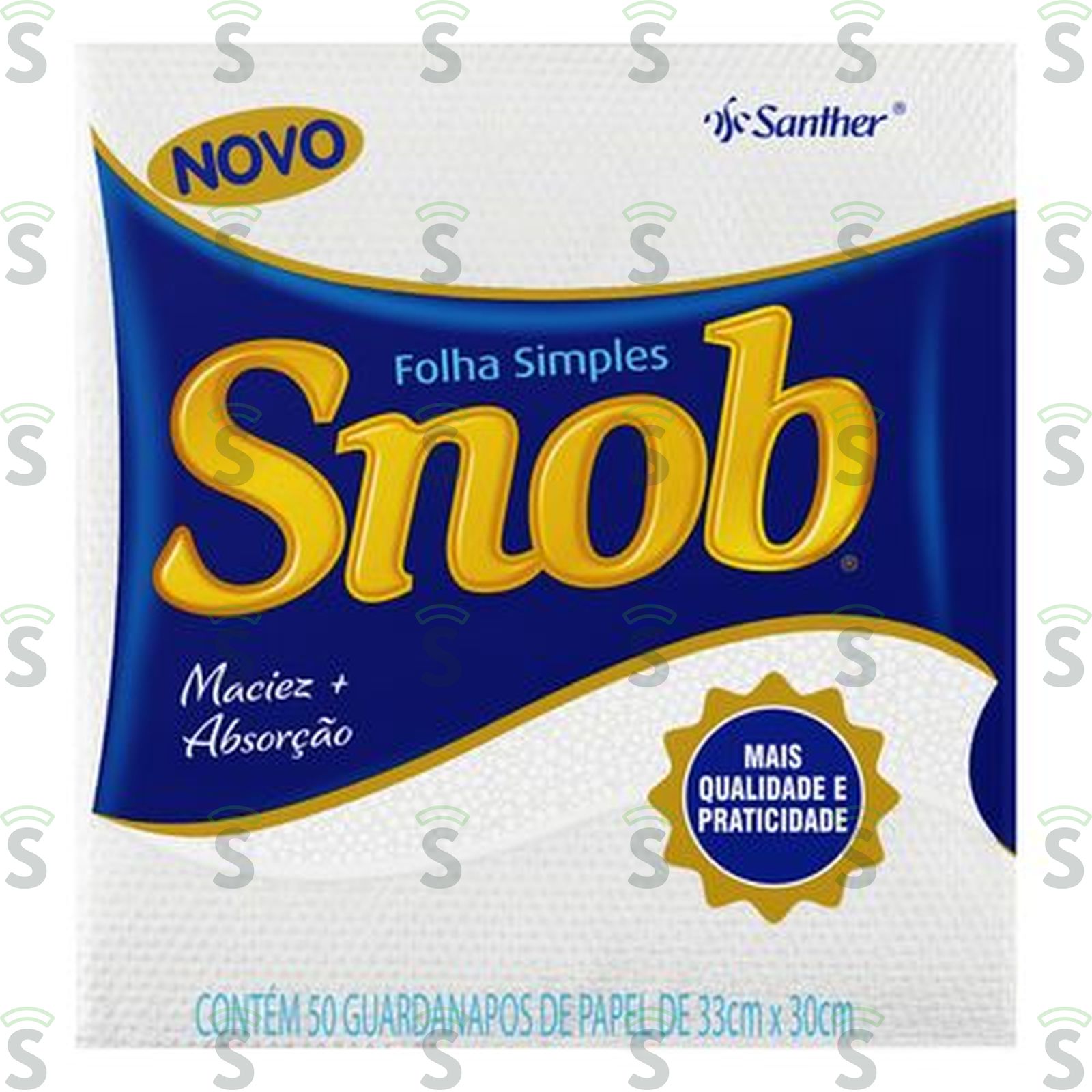 Guardanapo de Papel Snob 33cm X 30cm Pacote 50 Unidades