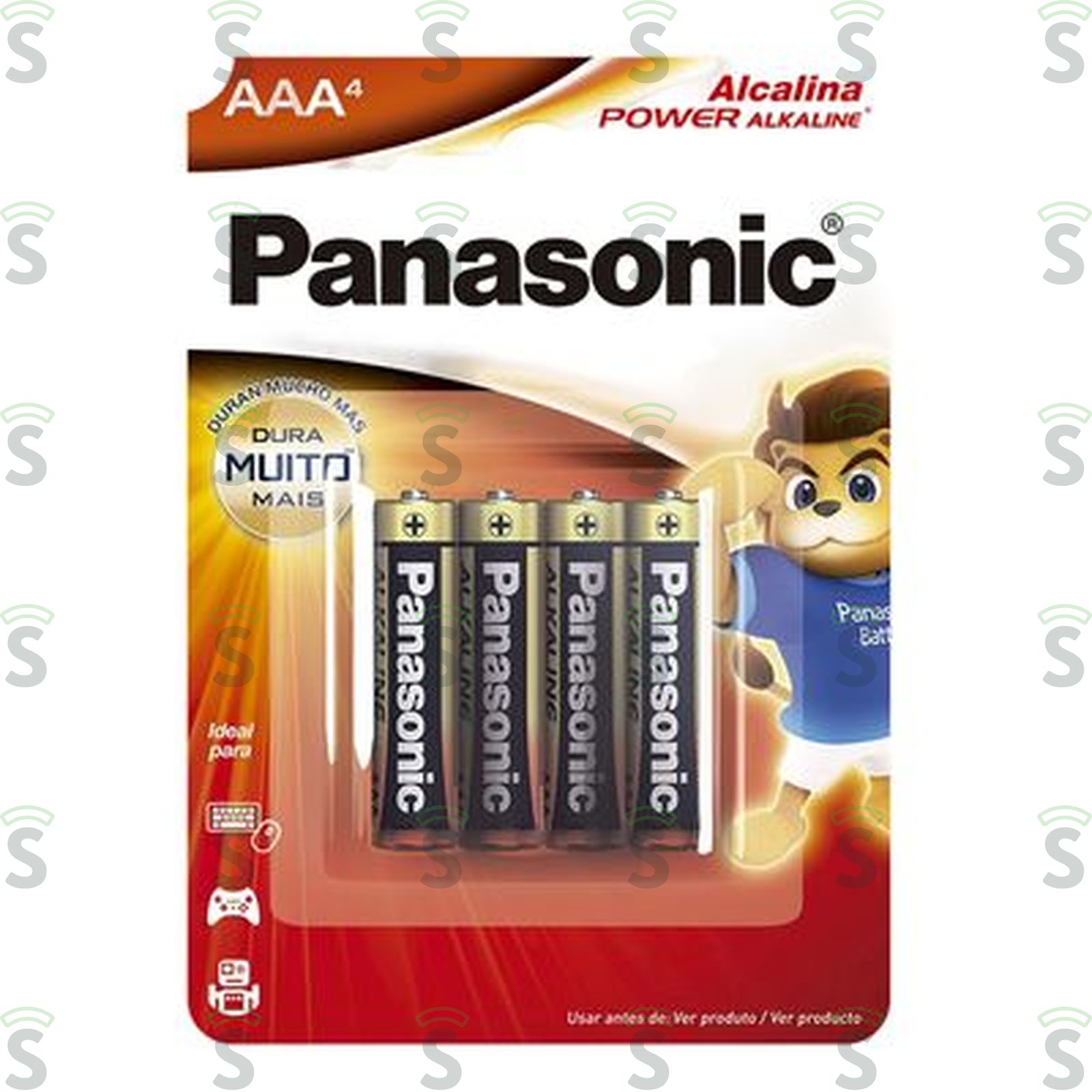 Pilha Palito Aaa Panasonic Alcalina Embalagem 4UN