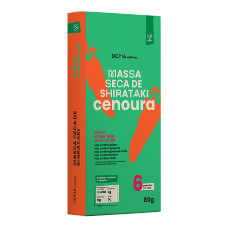 Massa de Shirataki Doma Cenoura 80g