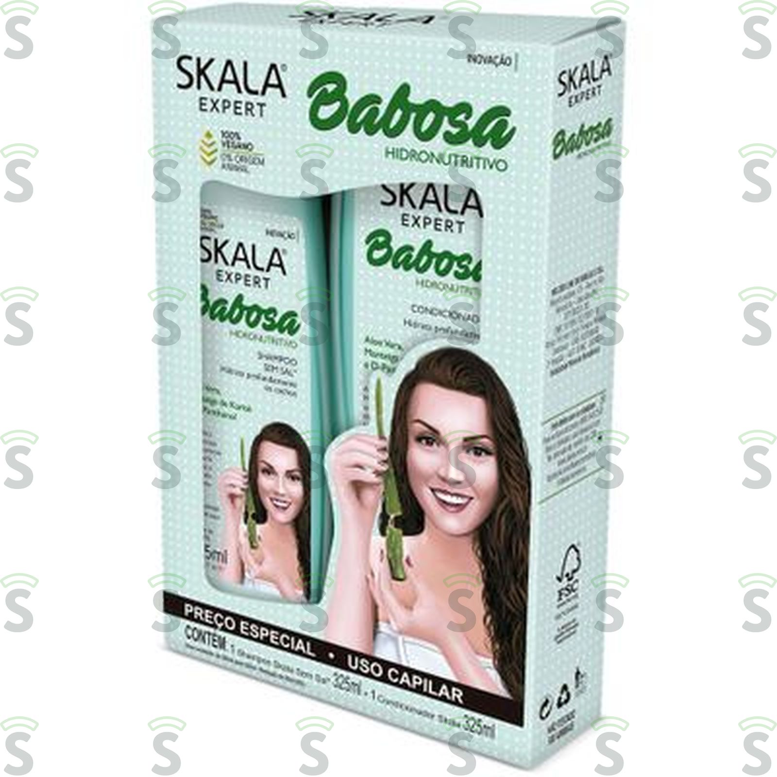 Kit Shampoo e Condicionador Skala Barbosa Expert Caixa com 2un - 650ml