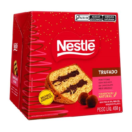 Panettone Nestle Trufado Chocolate Meio Amargo 450g