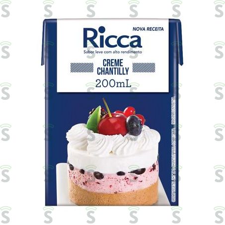  Creme Chantilly Ricca Vegetal Caixa 200ml