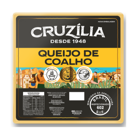 Queijo coalho Cruzília - aproximadamente 300g