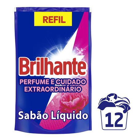 Lava Roupas Brilhante Líquido Perfume e Cuidado Extraordinário Sachê 900ml 
  360-1