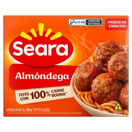 Almôndega de Carne Seara 500G
