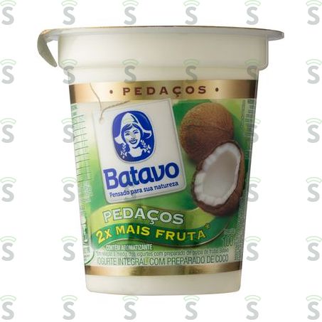  Iogurte Batavo Pedaços de Fruta Coco Embalagem 100g