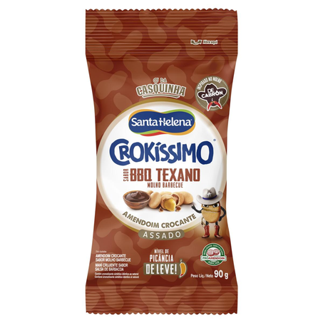Amendoim Crokíssimo Santa Helena  90g - Barbecue