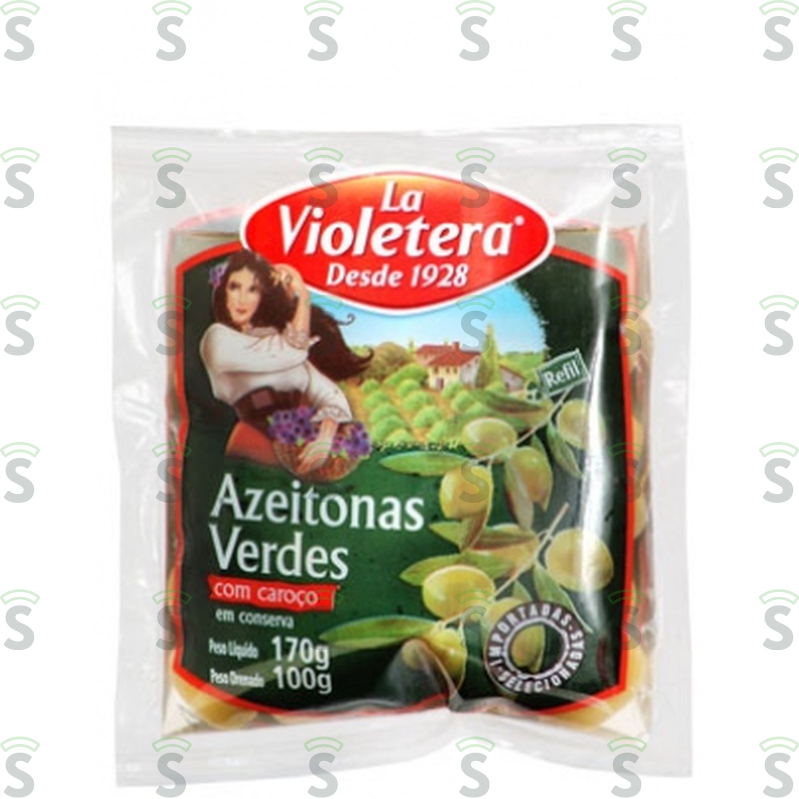 Azeitona Verde La Violetera Sachê 100G