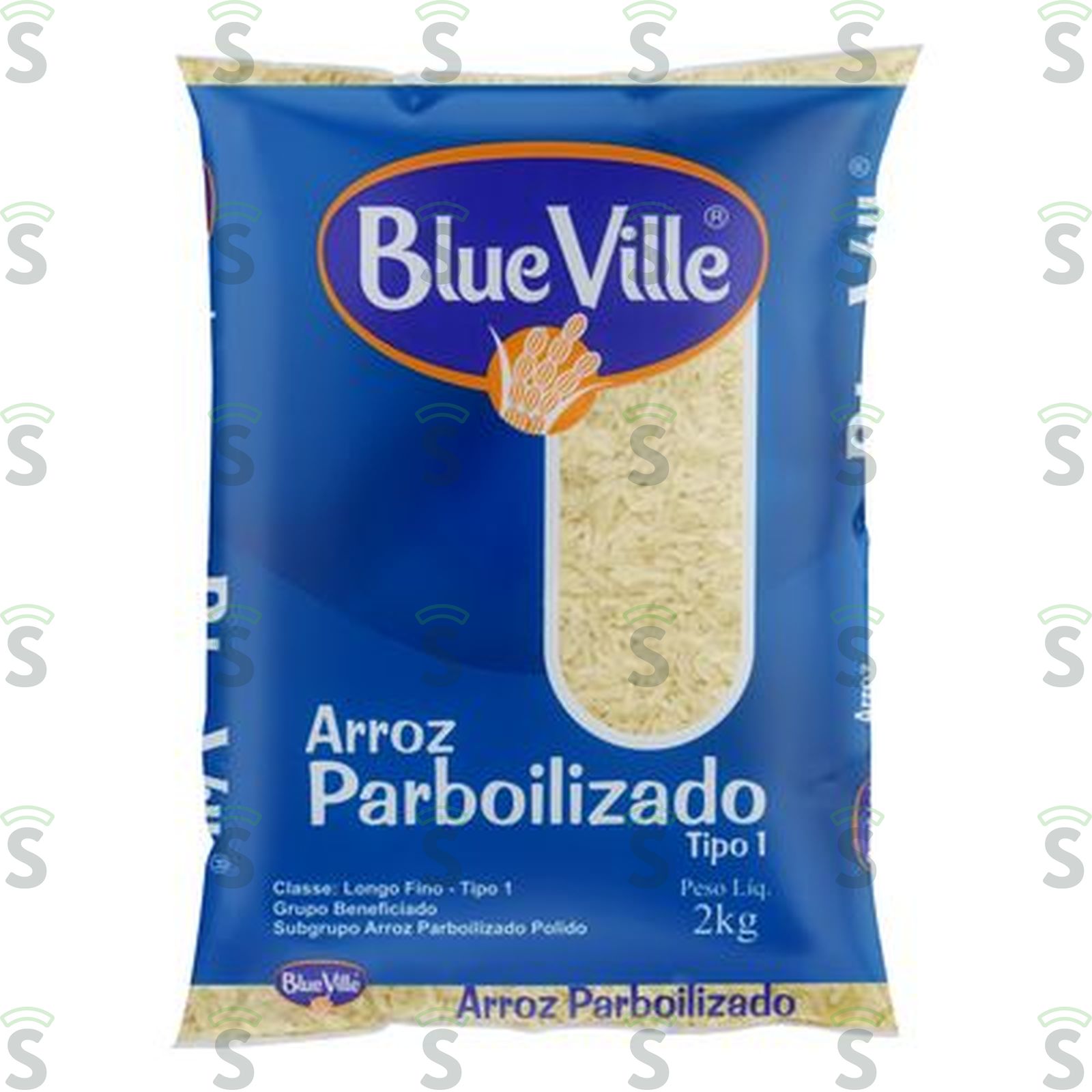 Blue ville-arroz t-1 2kg parboilizado
