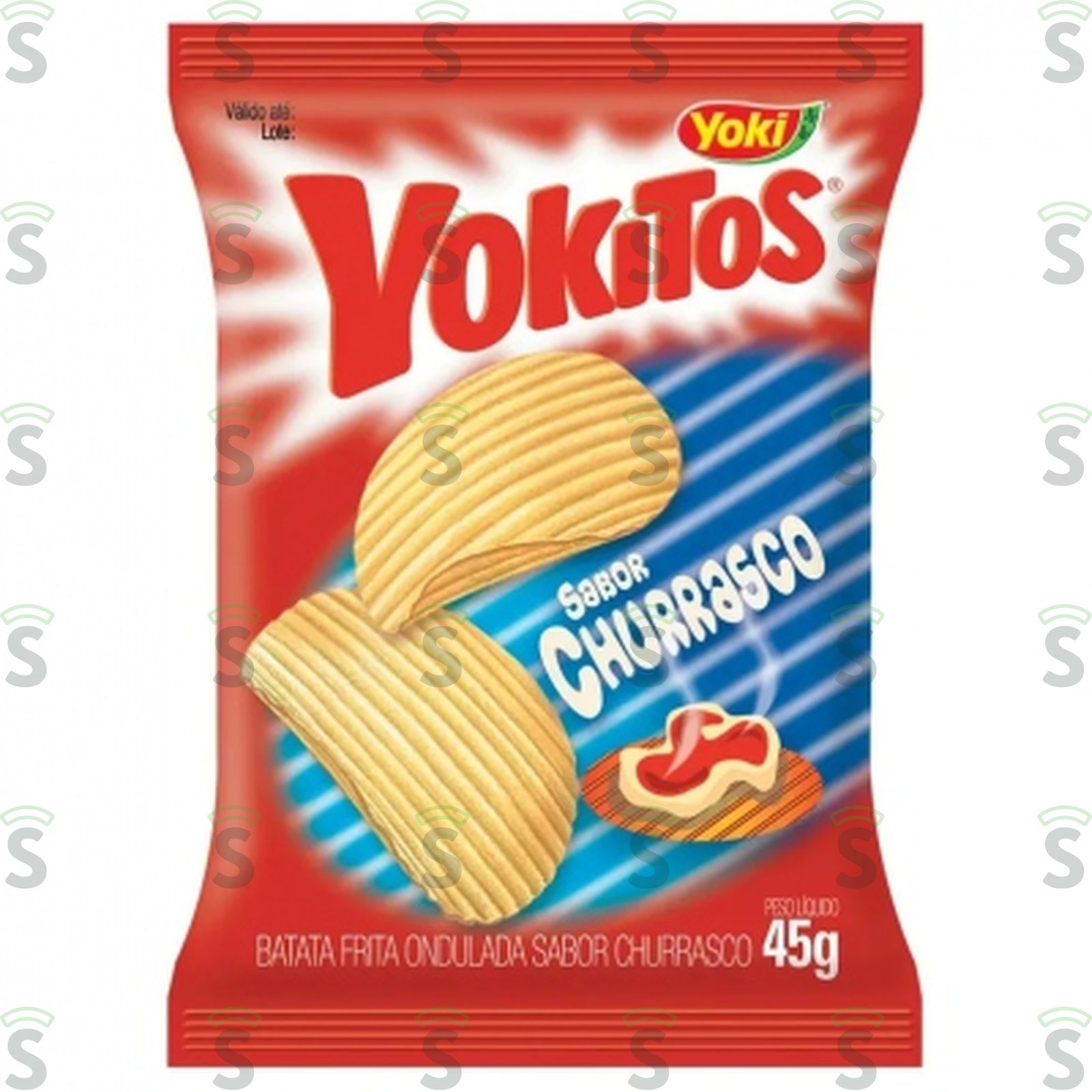 Batata Ondulada Yoki Yokitos Churrasco Pacote 45G