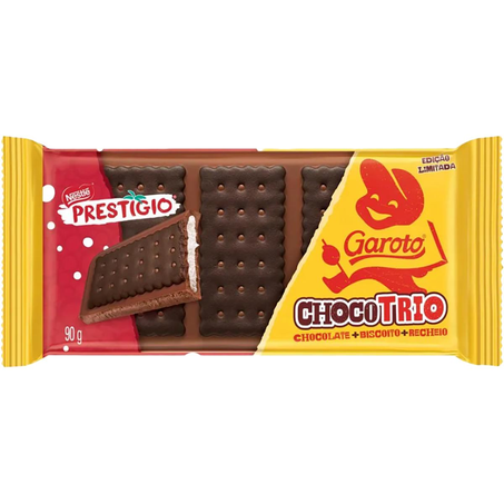 Chocolate Garoto 90g - Trio - Prestígio