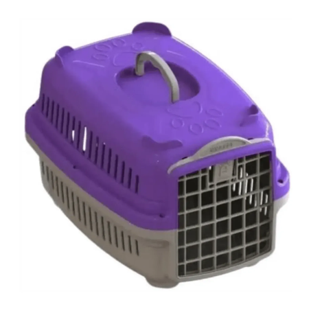 Caixa de Transporte Pata Forte Lilas N°1