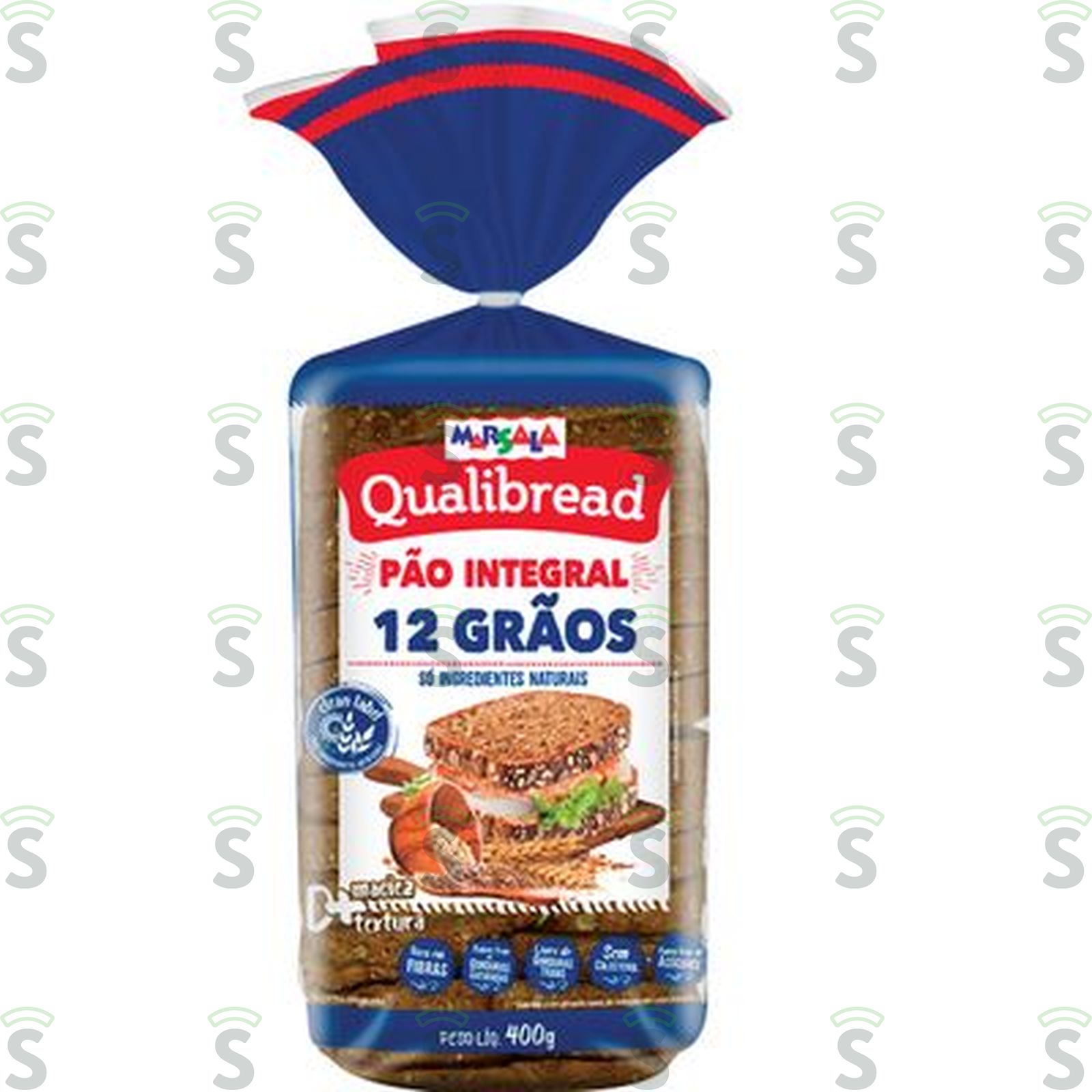 PAO INTEGRAL QUALIBREAD 400GR 12 GRAOS