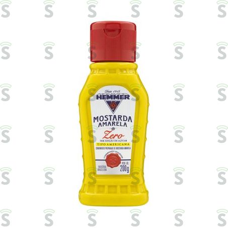  Mostarda Hemmer Amarela Light Embalagem 200g