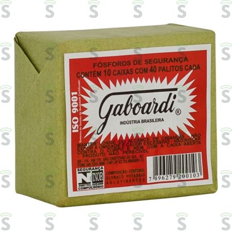  Fósforo Gaboardi Embalagem 10un