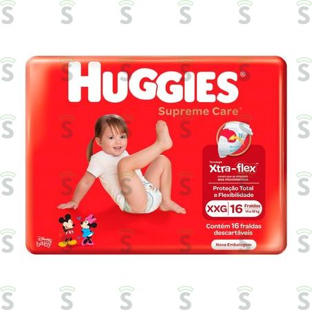  Huggies-fralda Supreme Care Xxg C/16