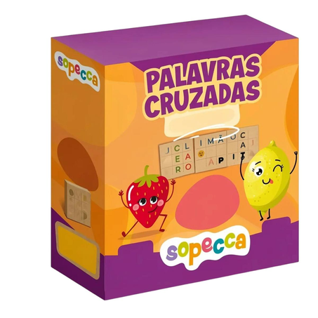 Jogo de Palavras Cruzadas Sopecca Frutas