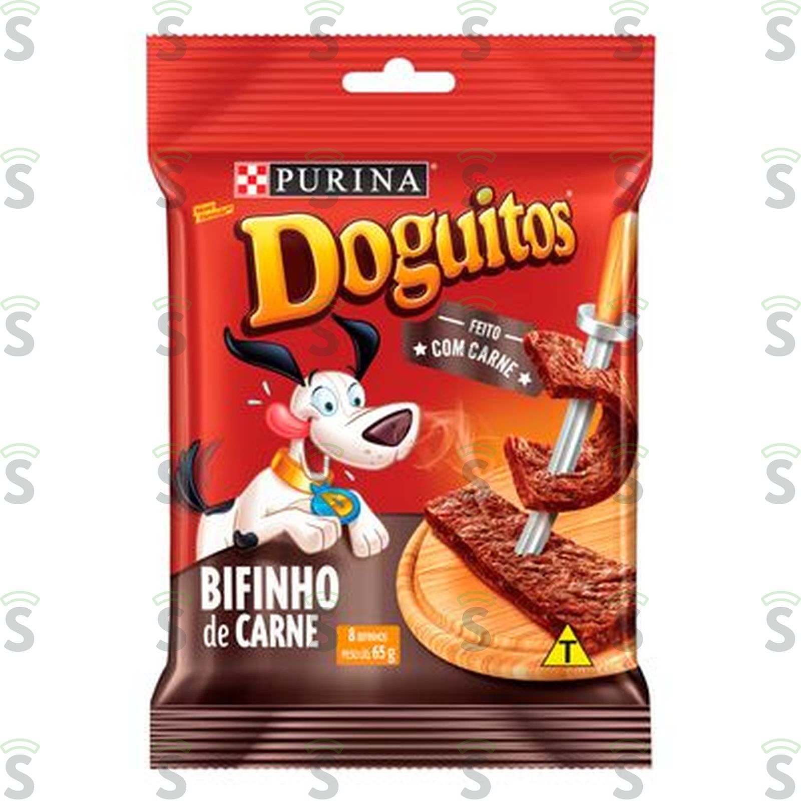 Bifinho Para Cães Doguitos Carne Pacote 65G