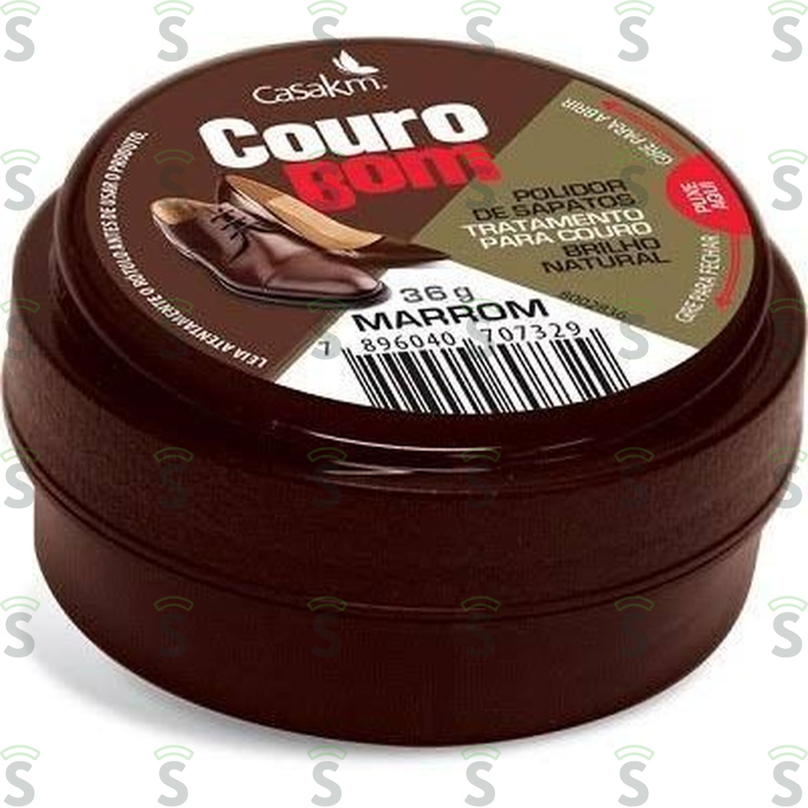 Couro bom-polidor creme 36g marrom