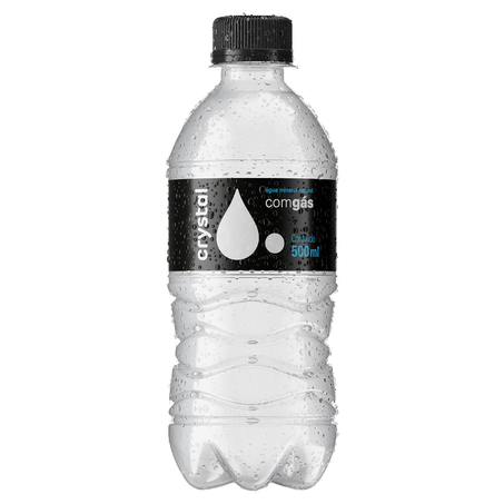 Água Mineral Crystal 500ml - Com Gás - Pet