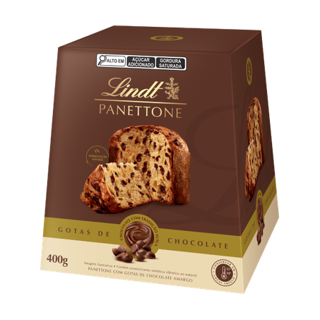 Panettone Lindt Gotas De Chocolate 400g