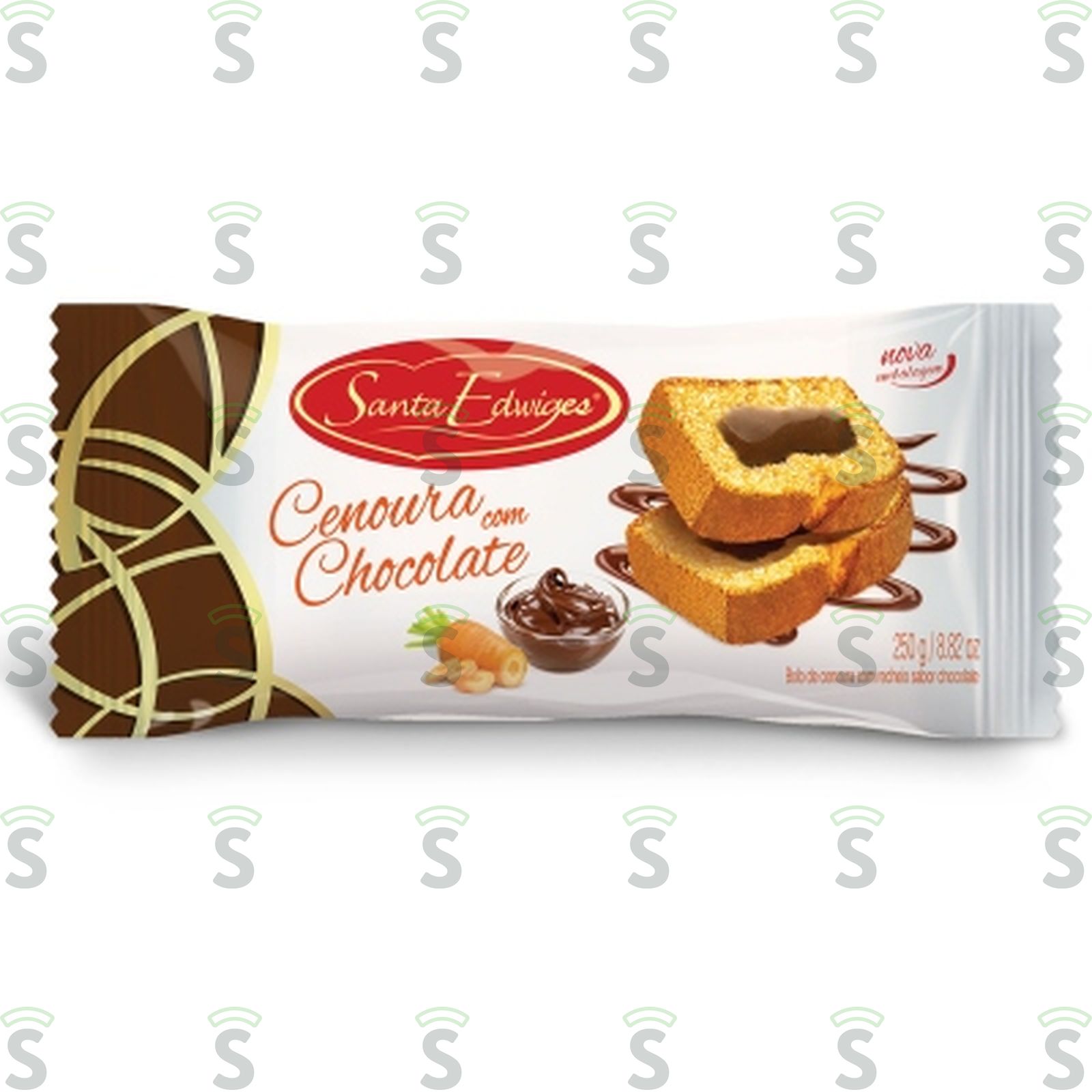Bolo Santa Edwiges Cenoura Chocolate Unidade 250G