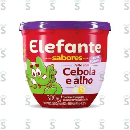  Extrato de Tomate Elefante Com Cebola e Alho Pote 300gr