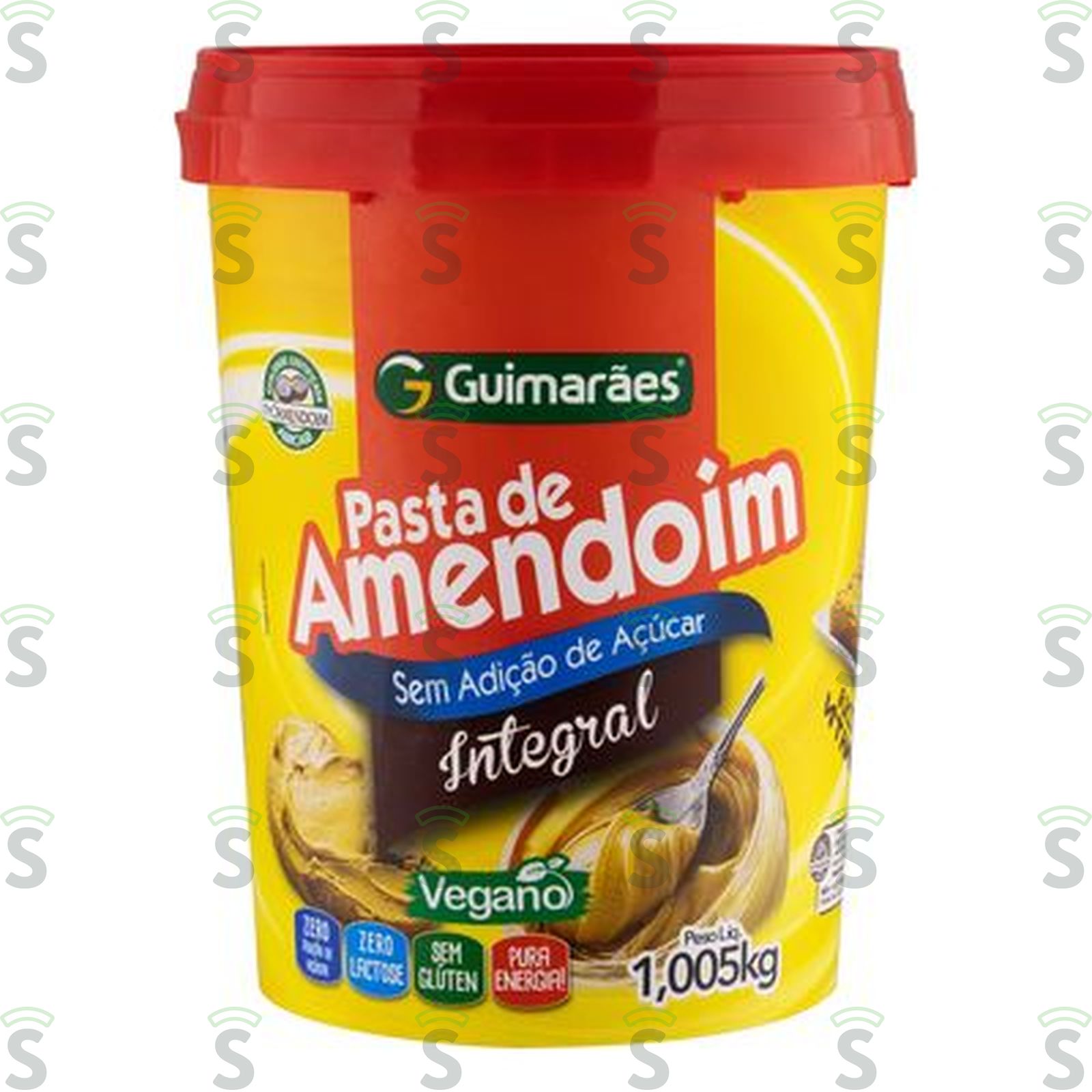 Pasta de Amendoim Integral Zero Lactose Guimarães Pote 1,005kg