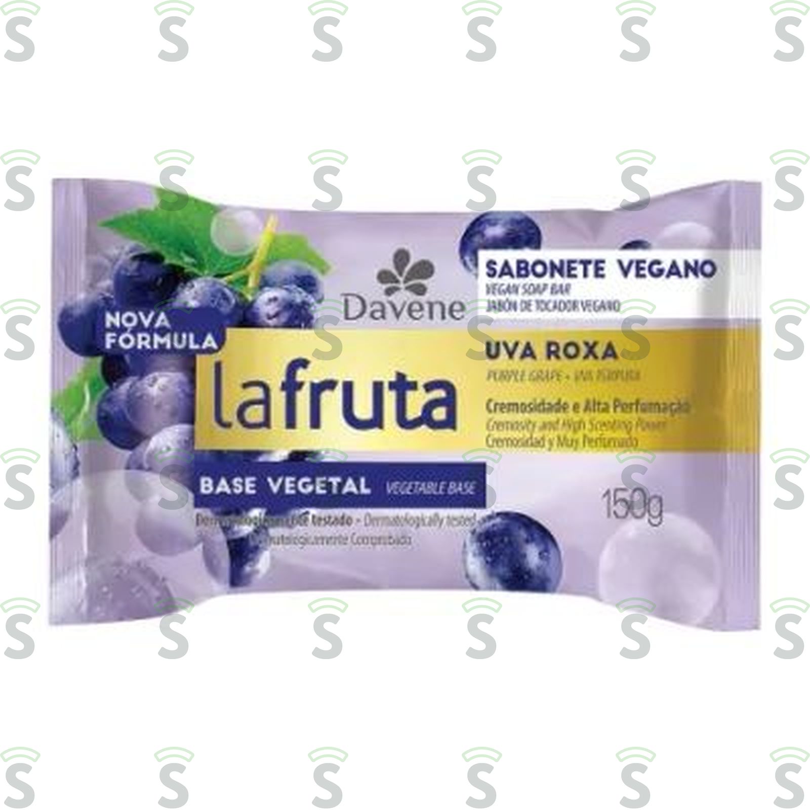 Sabonete Barra Vegetal Uva Roxa Davene La Fruta 150G