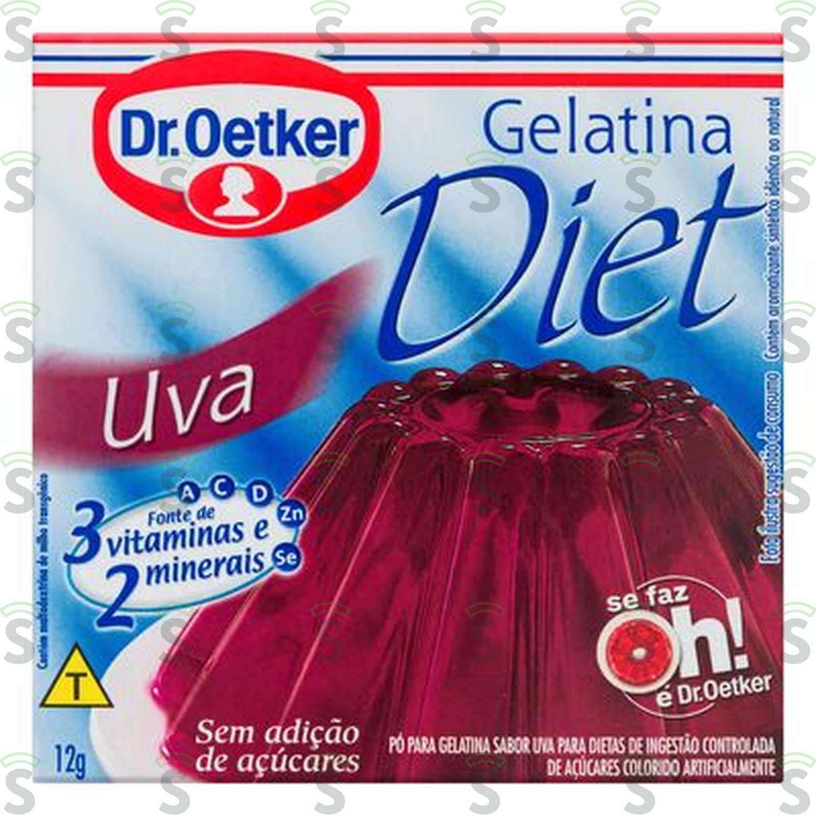 Gelatina oetker diet uva 12g