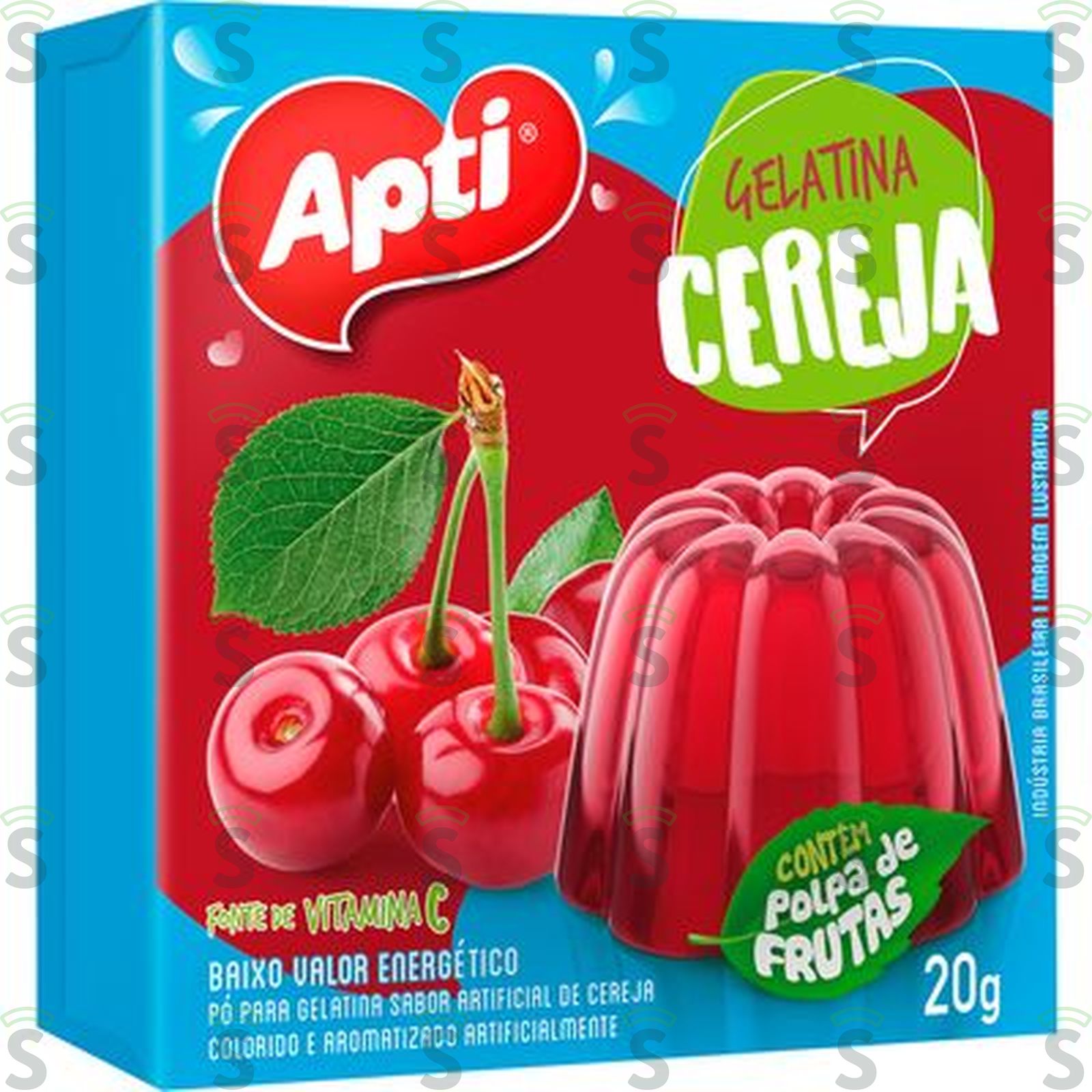 Gelatina Apti Sabor Cereja Caixa 20gr